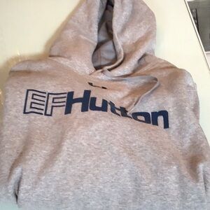 Gray EF Hutton Hoodie large under armore